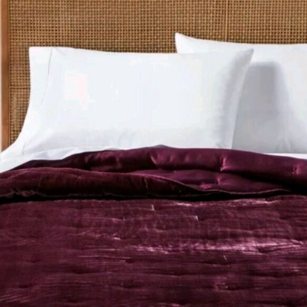Opalhouse Velvet Tufted Stitch Quilt - Queen